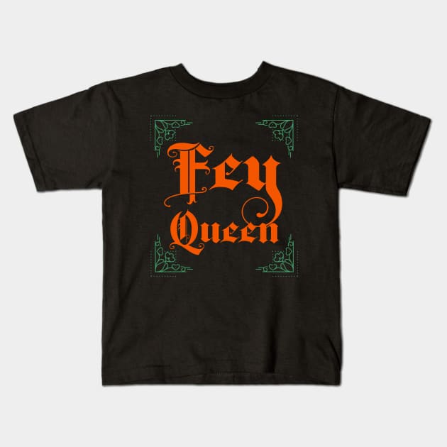 The Fey Queen Kids T-Shirt by Digital GraphX